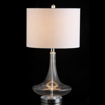 Cecile 25.5" Glass Teardrop LED Table Lamp - JONATHAN Y